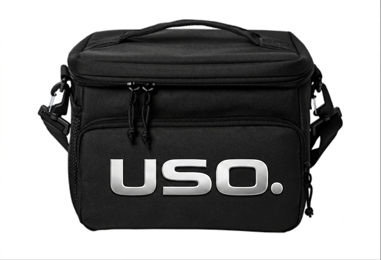 USO. Branded Item. USO. Premium Performance Travel Cooler Bag-Utility Tote Bag With Bold Patch