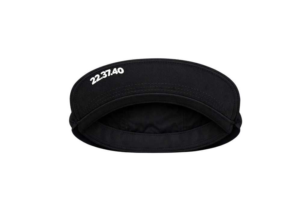 USO. branded item. USO. Logo Modern Performance Visor-Black and White Modern Athletic Fit