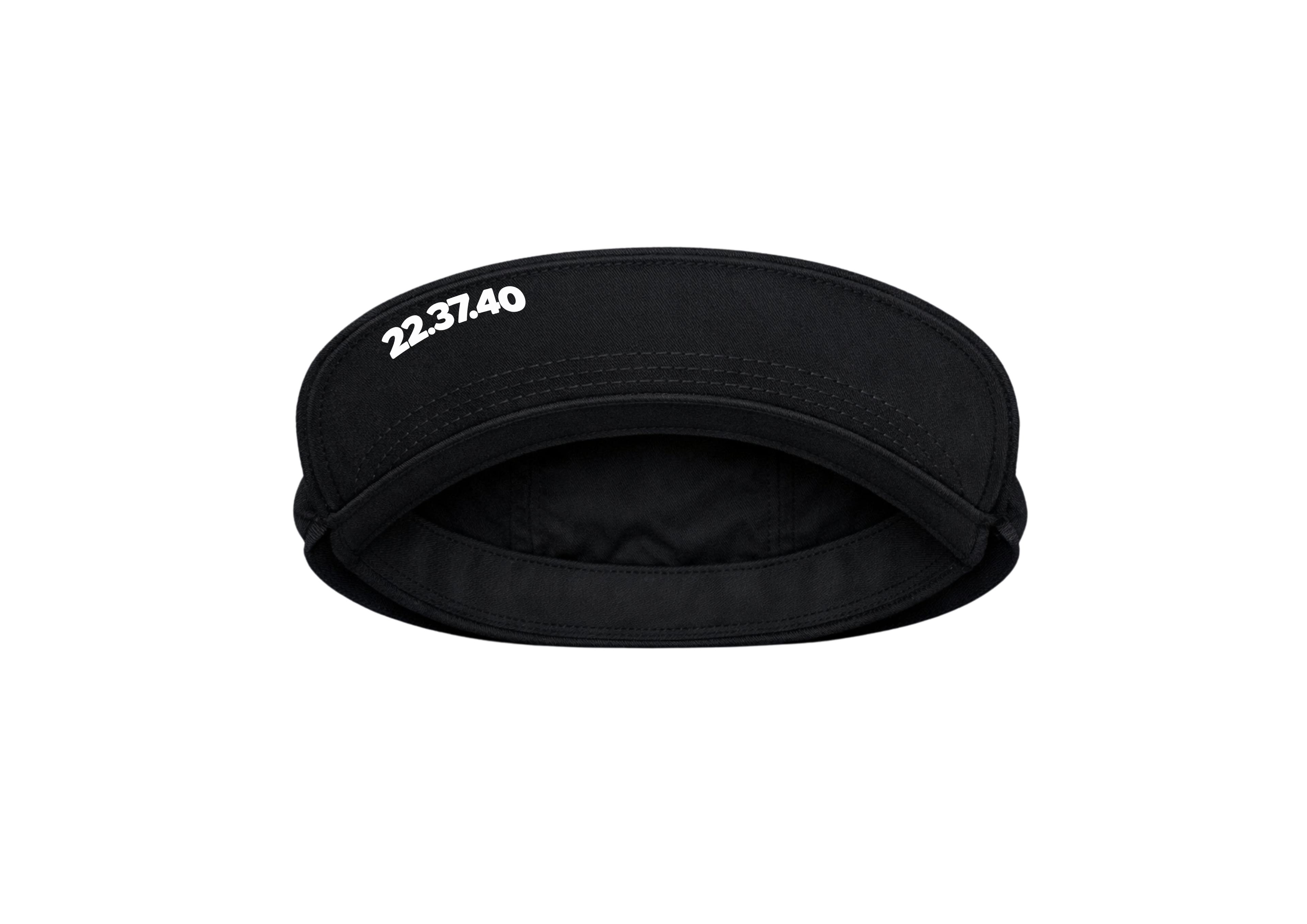 USO. branded item. USO. Logo Modern Performance Visor-Black and White Modern Athletic Fit