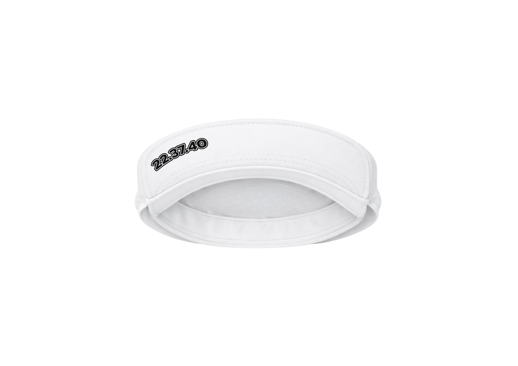 USO. branded item. USO. Logo Modern Performance Visor-Black and White Modern Athletic Fit