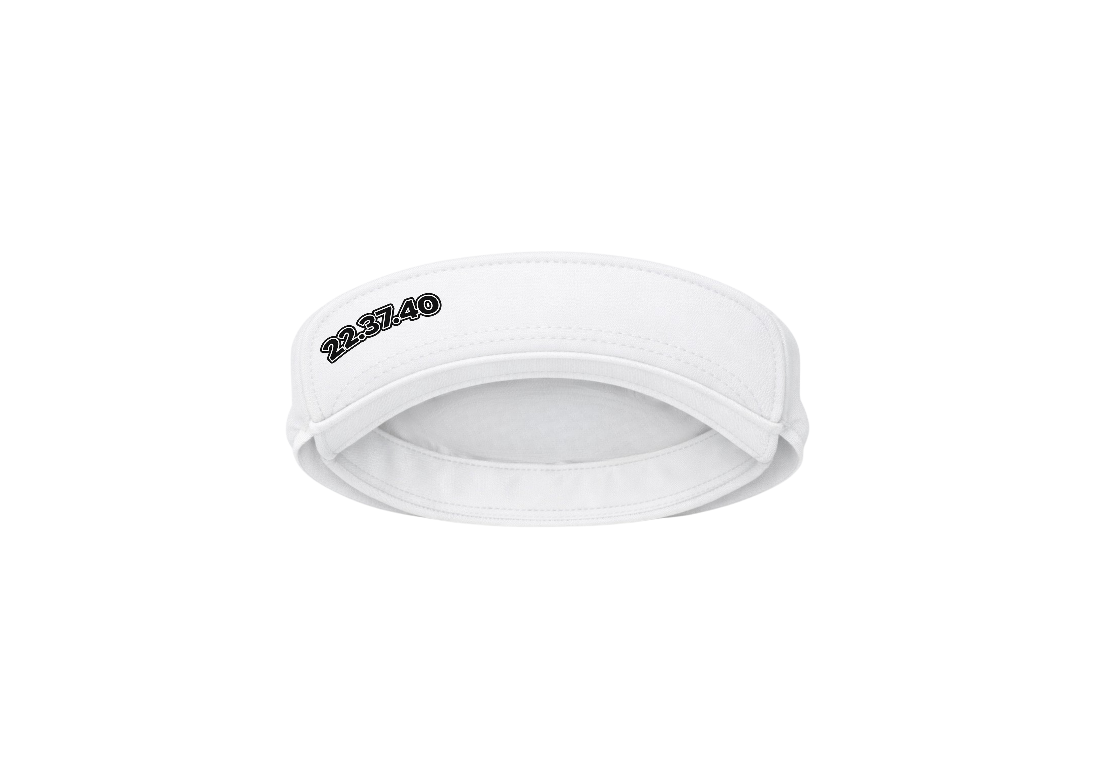 USO. branded item. USO. Logo Modern Performance Visor-Black and White Modern Athletic Fit