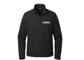 USO. Brand Apparel Men's Premium Polyester Full Zip Up Jacket – Smooth Face, Brushed Back Black