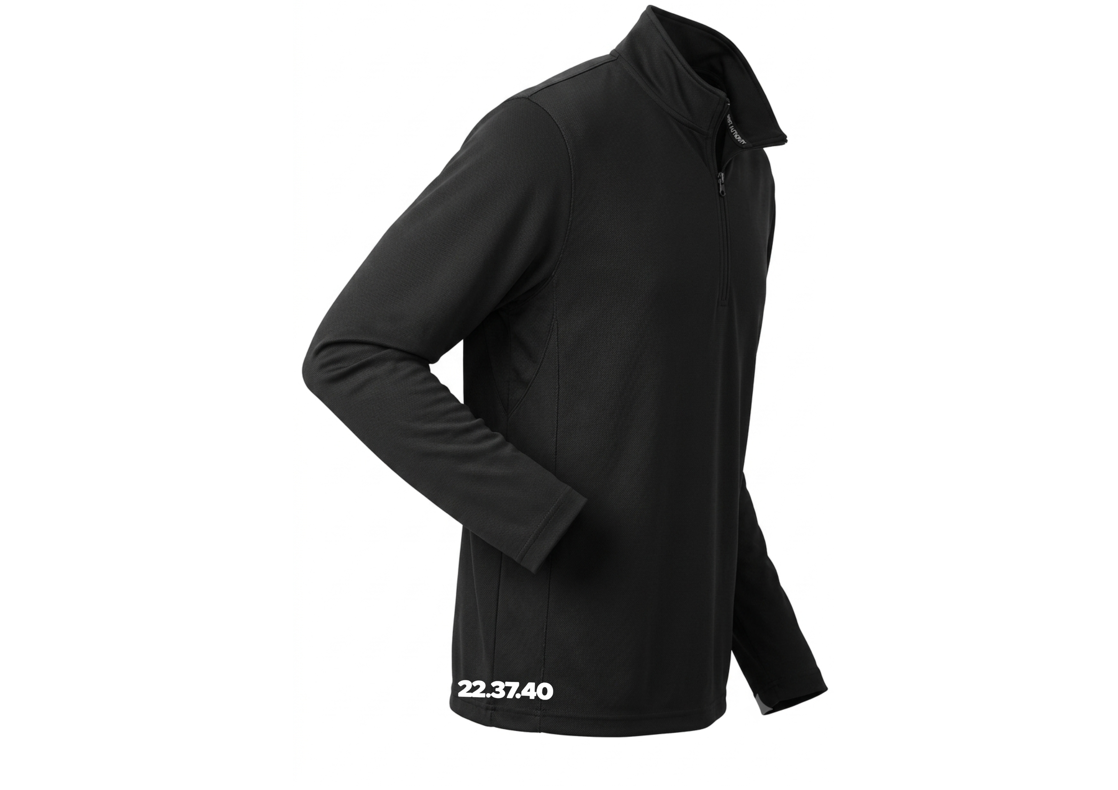 USO. Brand Apparel Men’s Performance 1/4 Zip Pull Over UV Jacket – Black Moister Wicking