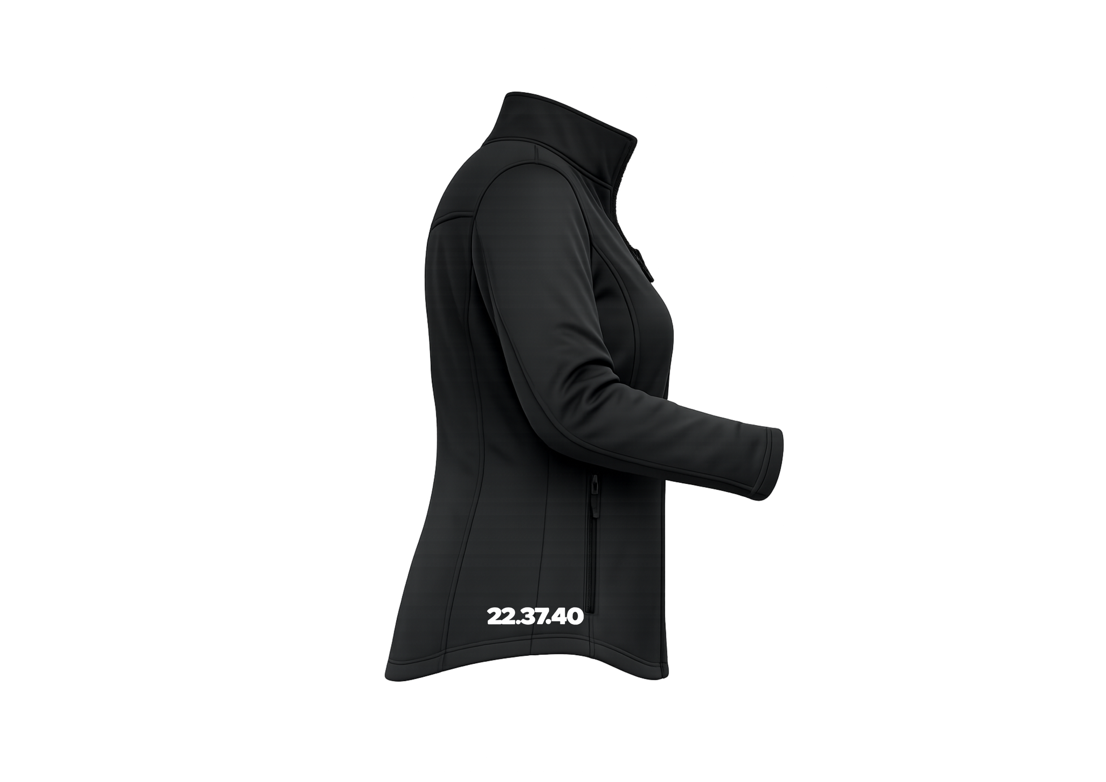USO. Brand Apparel Women’s USO Premium Fleece Jacket – Smooth Face, Brushed Back Black