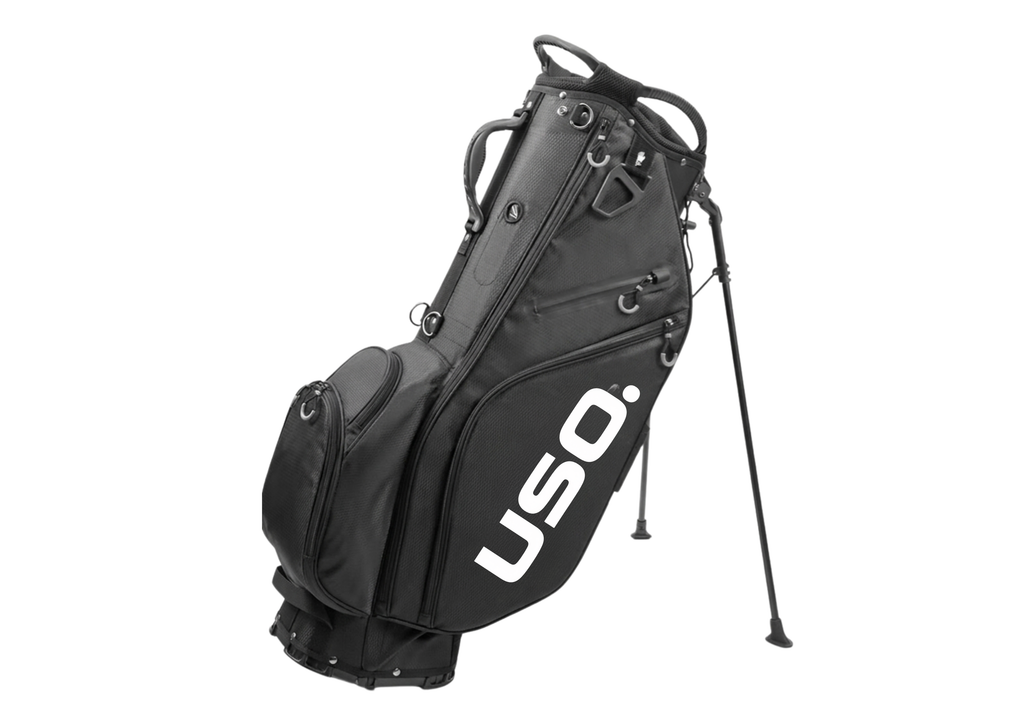 USO. Branded Item. USO. Elite Logo Premium Stand Golf Bag-Lightweight Black Performance Design Carry System